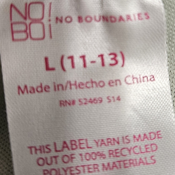 No Boundaries girls Large (11-13) Green shirt - Picture 11 of 12